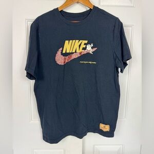 Nike Rise and Shine Coffee Swoosh Sportswear Mens T-shirt Tee size Large‎